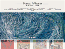 Tablet Screenshot of franceswhitman.com